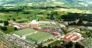 Vista aérea das instalacións da Semana Verde