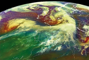 Fotografía do satélite / EUMETSAT