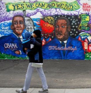 Moitos estadounidenses teñen postas as súas esperanzas de cambio en Obama