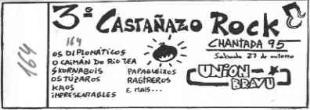 Unha entrada do Castañazo Rock de 1995