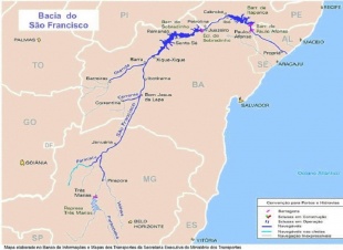 Cunca do Río São Francisco, onde están os poboados dos Tukrá