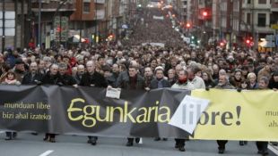 Marcha deste sábado polas rúas de Bilbo (clique para ampliar)